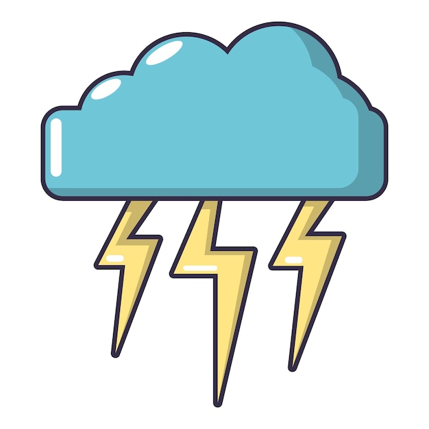 Vektor ikon für atmosphärische elektrizität cartoon-illustration von atmosphärischen elektrizitätsvektor-ikonen für das web