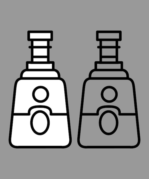 Vektor ikon für den flaschenvektor13