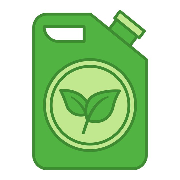 Vektor ikon für grüne biokraftstoffe