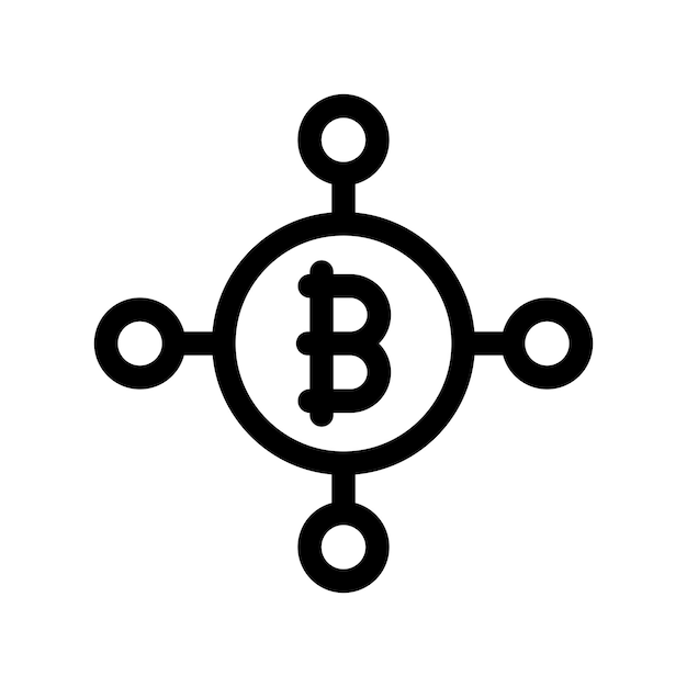 Ikonen der Bitcoin-Blockchain