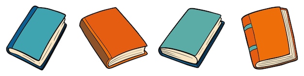 Ikonen des Notebooks eingestellt Tagebuchzeichen isoliert auf weißem Hintergrund Buch-Ikonen Sketchpad-Zeichen