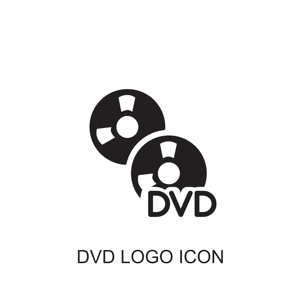 Vektor ikonen für den dvd-logo-vektor