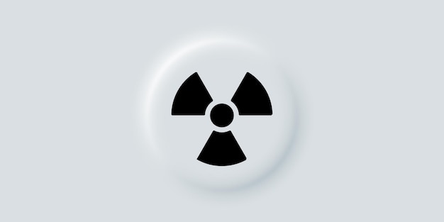 Vektor ikonen für den knopf für den start einer atomwaffe