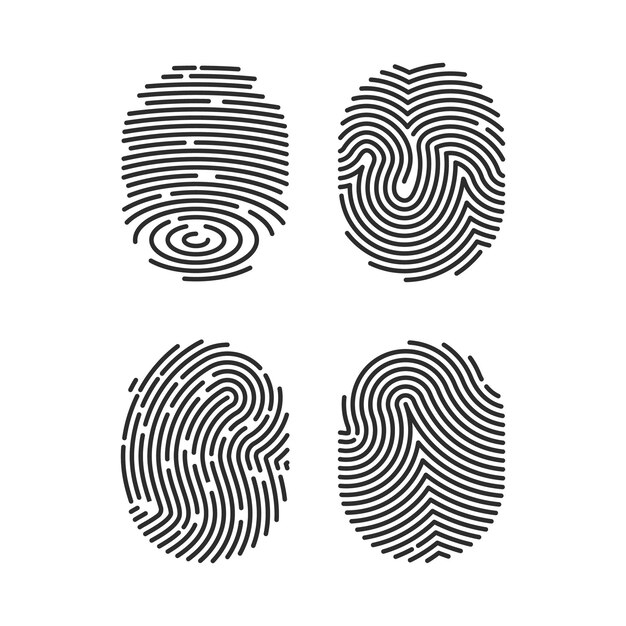 Ikonen für die Identifizierung von Fingerabdrücken