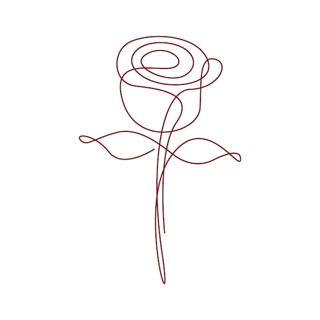 Vektor ikonendesignillustration der roten rosen