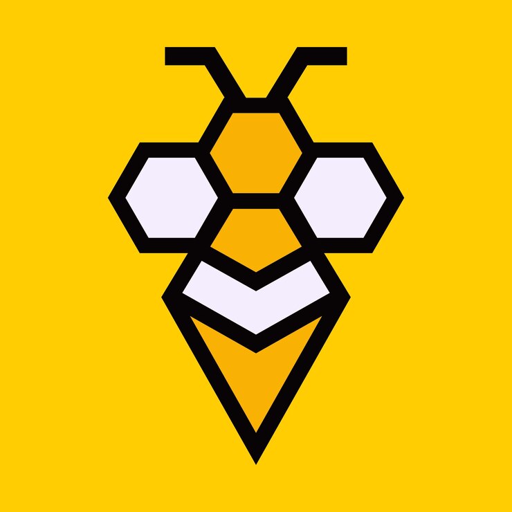 Vektor ikonenelemente für das vektordesign von bienen