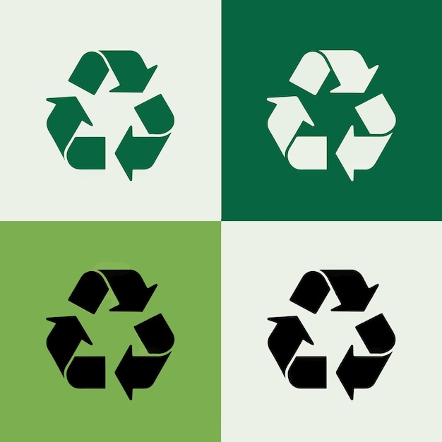 Ikonensatz für das Recycling