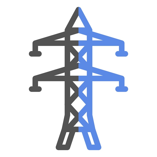 Vektor ikonenstil der elektrischen energie