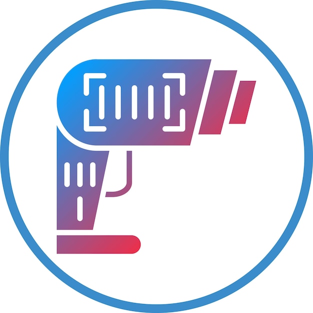 Ikonenstil für den Vektor-Design-Barcode-Scanner