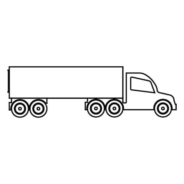 Ikonenvektor für Lastwagen