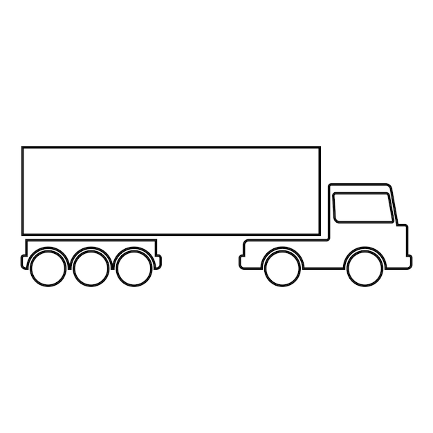 Ikonenvektor für Lastwagen