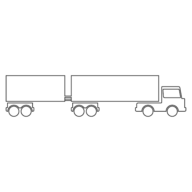 Ikonenvektor für Lastwagen