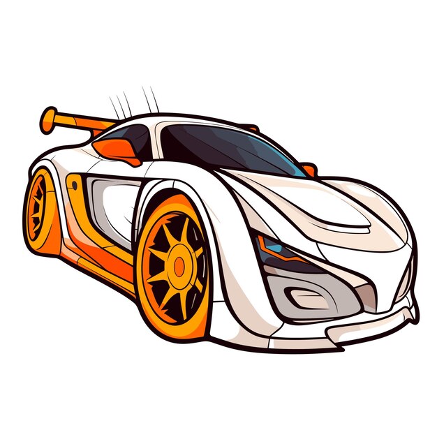 Illustration aufkleber auto-restaurierung und auto-club-design-elemente