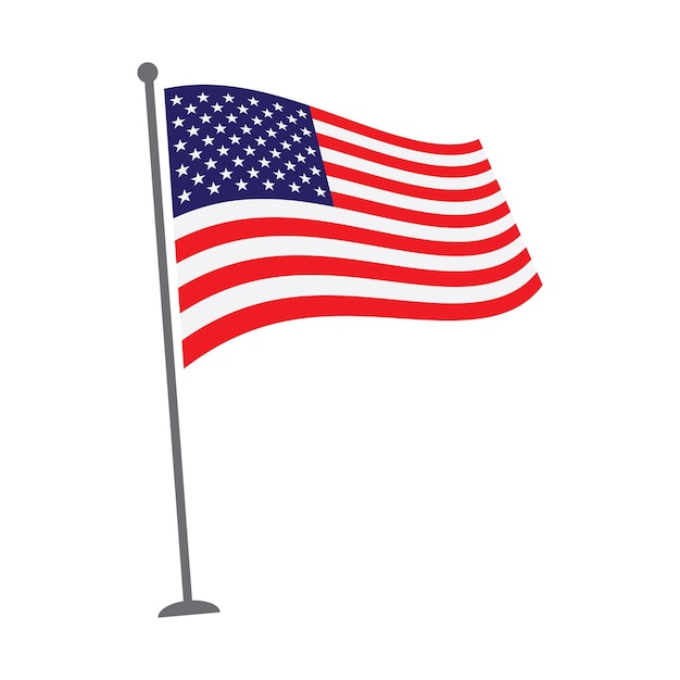 Illustration der amerikanischen flagge