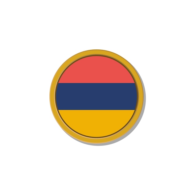Illustration der armenischen Flaggenvorlage