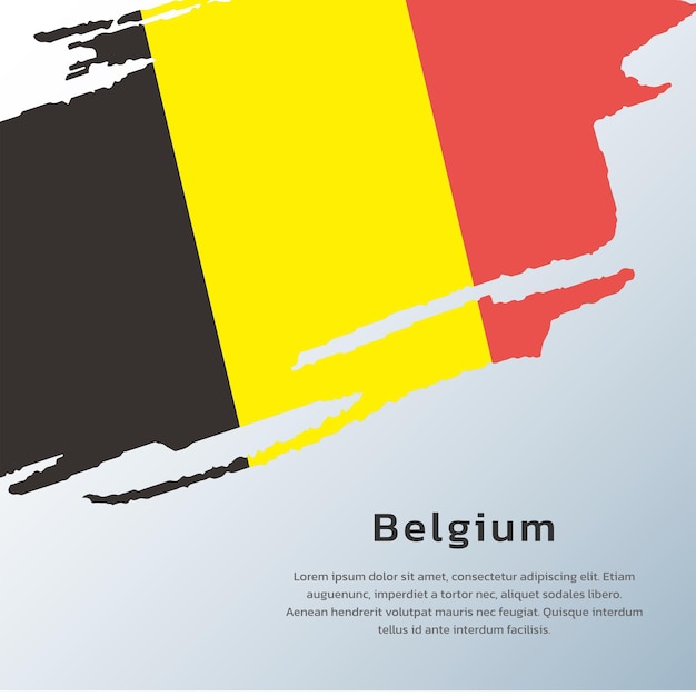 Illustration der belgischen flaggenvorlage