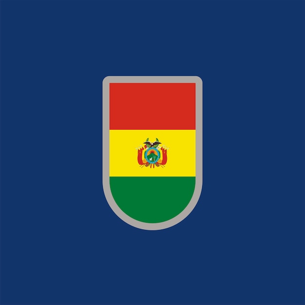 Illustration der Bolivien-Flaggenvorlage