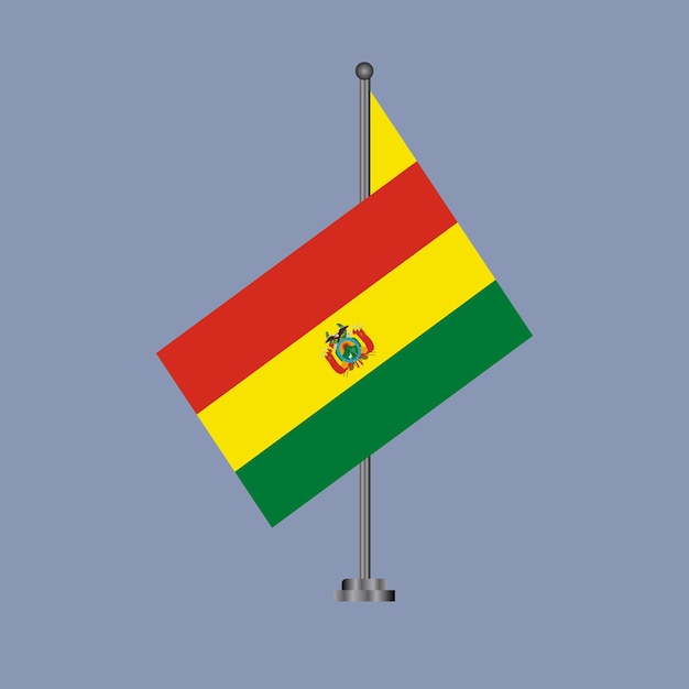 Illustration der Bolivien-Flaggenvorlage