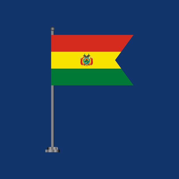 Illustration der Bolivien-Flaggenvorlage