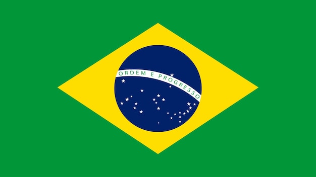 Illustration der brasilianischen Flagge