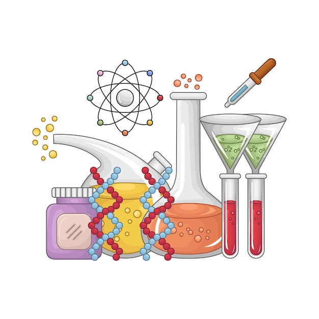 Vektor illustration der chemie