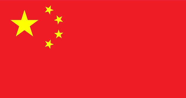 Illustration der chinesischen Flagge
