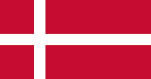 Illustration der dänischen Flagge