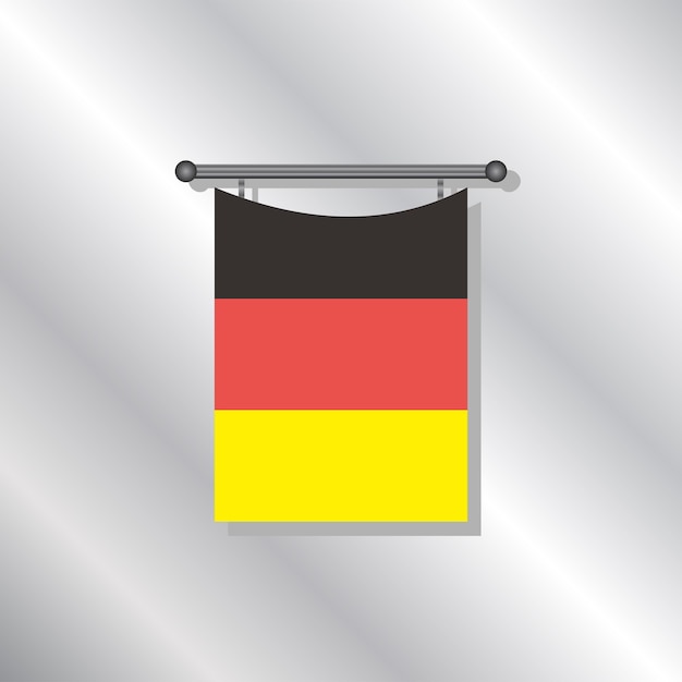 Illustration der deutschland-flaggenvorlage