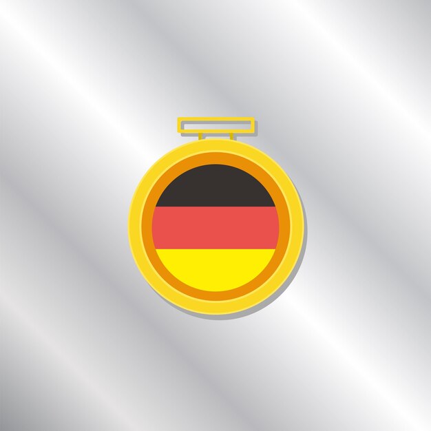 Illustration der deutschland-flaggenvorlage