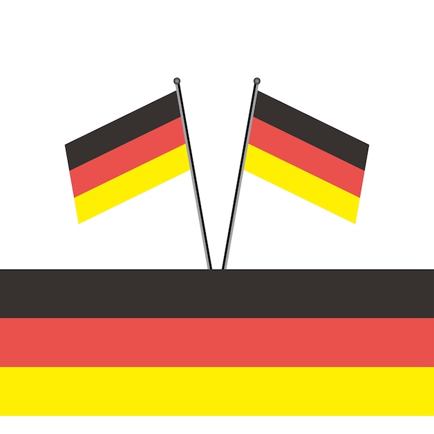 Vektor illustration der deutschland-flaggenvorlage