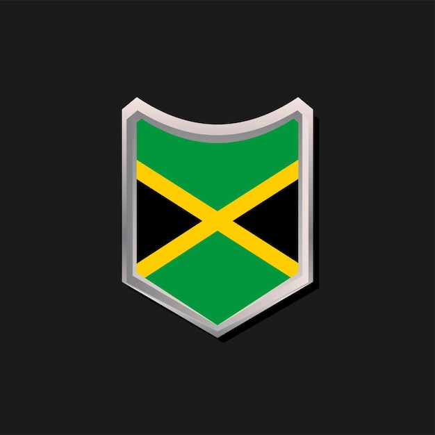 Illustration der Jamaika-Flaggenvorlage