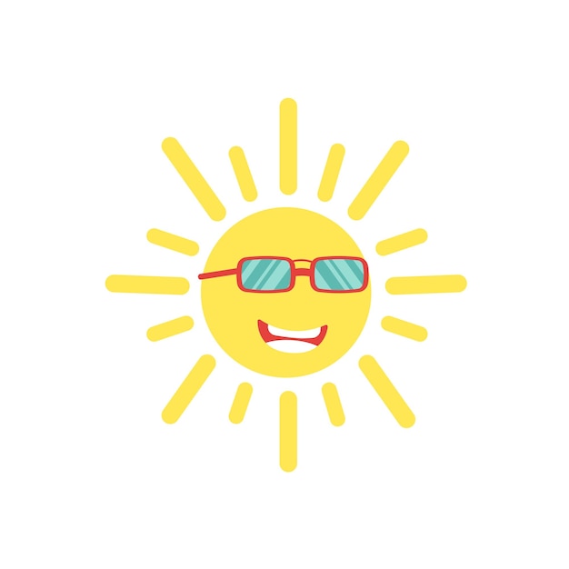 Illustration der Lächeln der Sonne