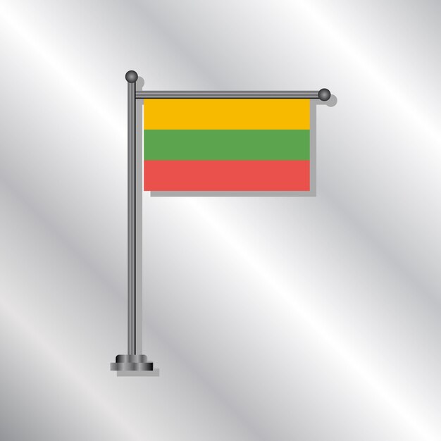 Illustration der litauischen Flaggenvorlage