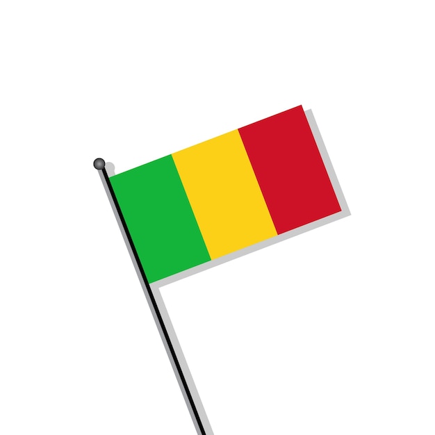 Illustration der mali-flaggenvorlage