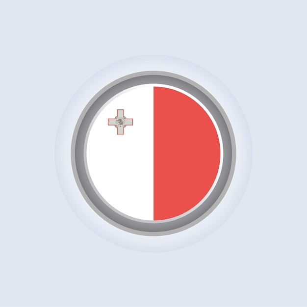Vektor illustration der malta-flaggenvorlage