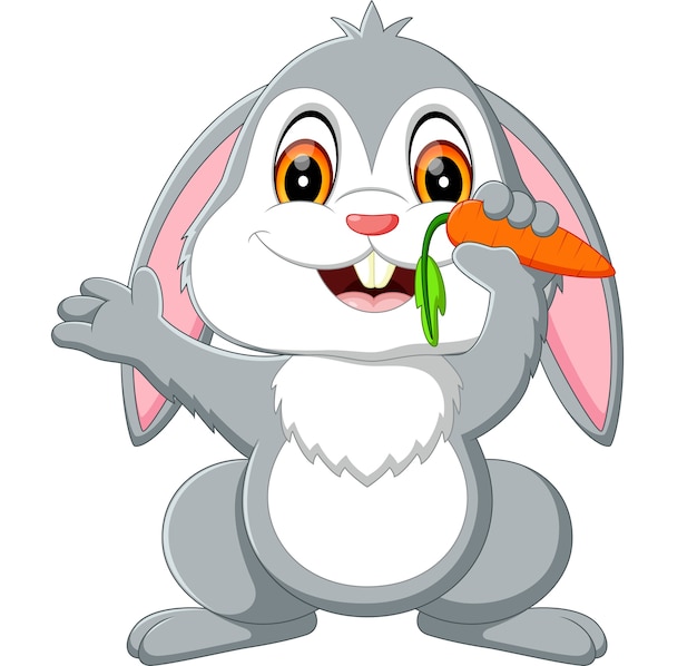 Illustration der niedlichen kaninchen cartoon