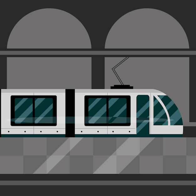 Illustration der öffentlichen Verkehrsmittel des U-Bahnhofs