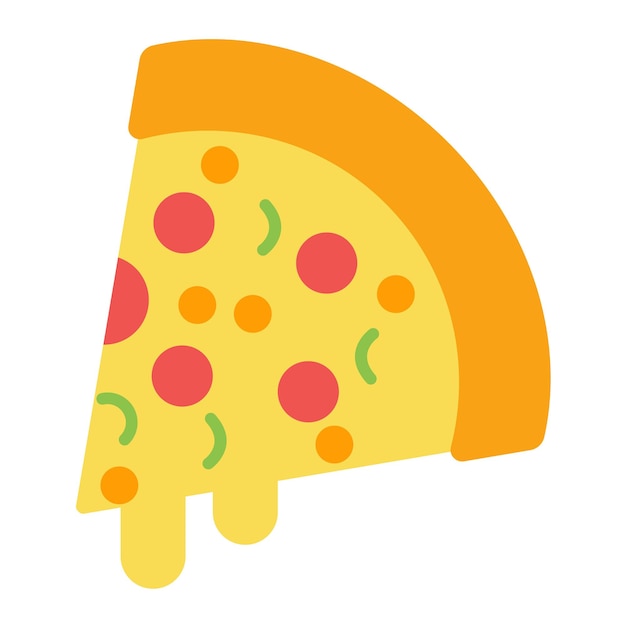 Illustration der Pizza-Flat