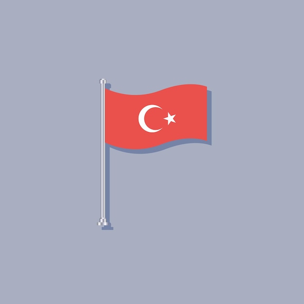 Illustration der türkischen Flaggenvorlage