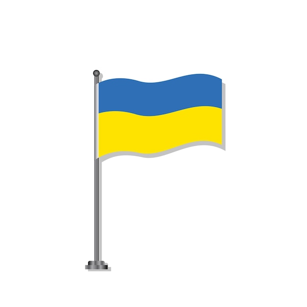 Illustration der ukrainischen flaggenvorlage