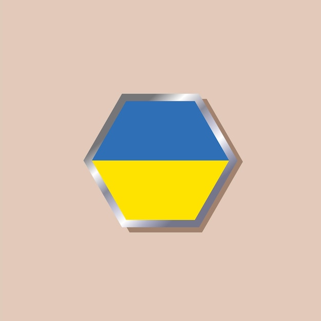 Illustration der ukrainischen flaggenvorlage