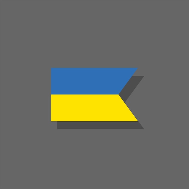 Illustration der ukrainischen flaggenvorlage