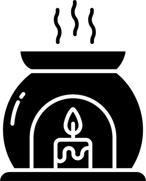 Illustration der Vektorglyphen der festen Essentialöle