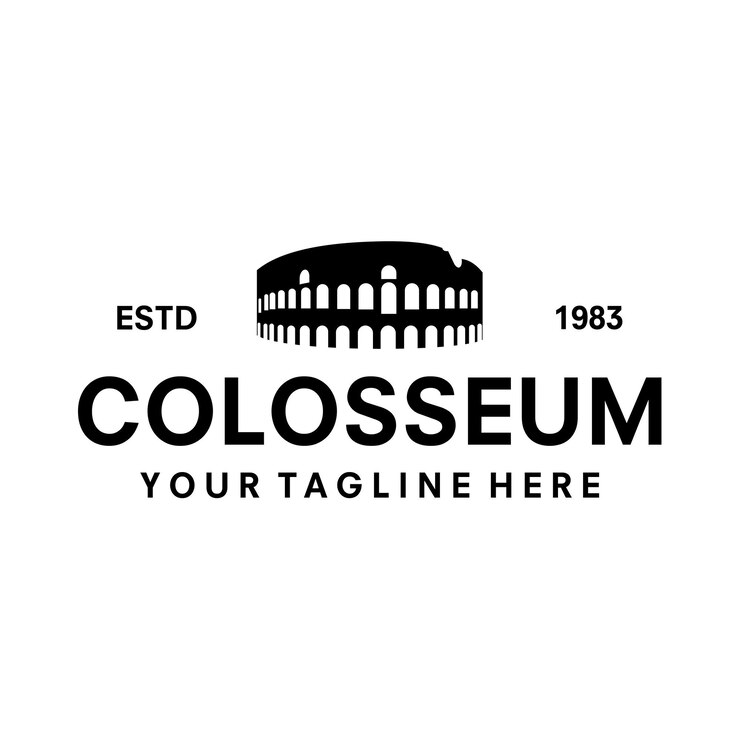 Vektor illustration der vektorvorlage des colosseum-logos