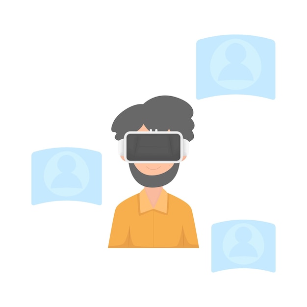 Illustration der virtuellen Realität
