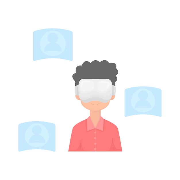 Illustration der virtuellen Realität