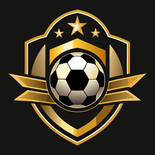 Illustration der Vorlage für das Logo des Fußballsports