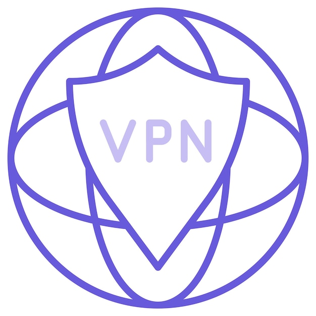 Vektor illustration der vpn-vektorisierung