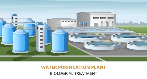 Illustration der Wasserreinigungsanlage