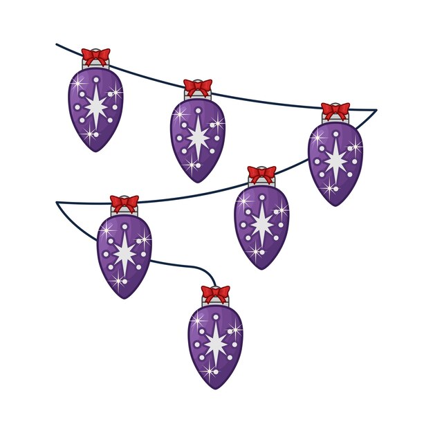 Vektor illustration der weihnachtskugel